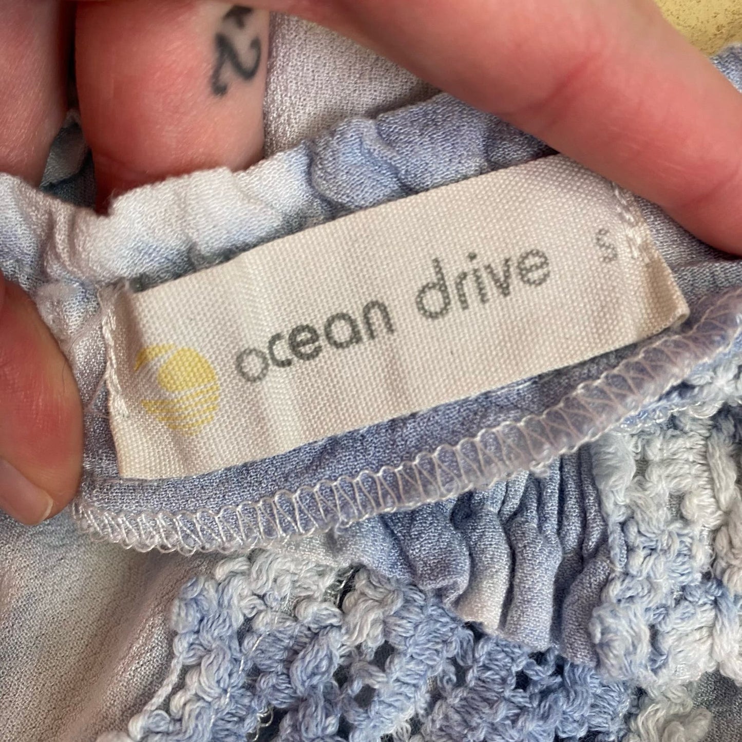 Reworked Ocean Drive Tie Dye Boho Skirt Set, Size S/M