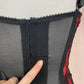 Vintage Red & Black Mesh Lace Corset Top