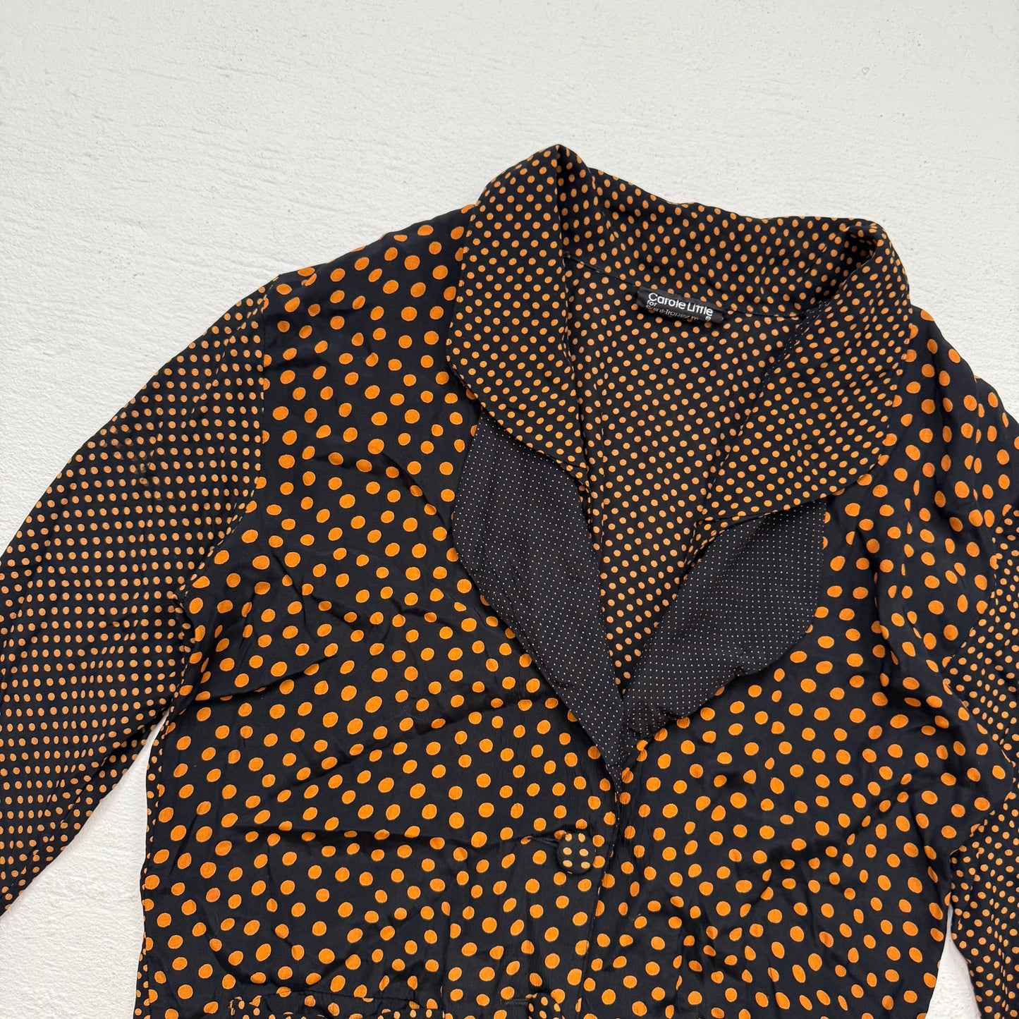 Vintage 80s/90s Carole Little Polka Dot Blazer, Size 6