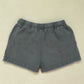 Secondhand Green Denim Tie Front Frayed Hem Shorts, Size XS