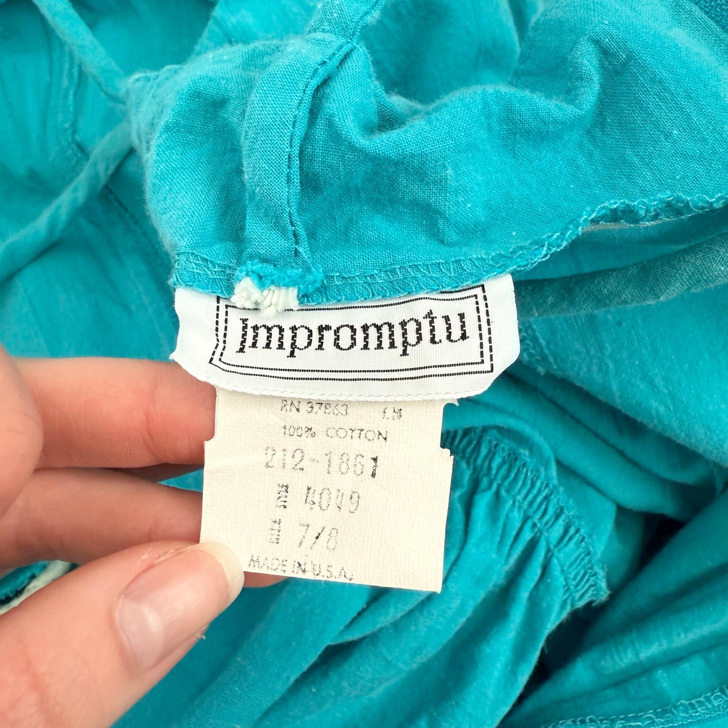 Vintage Impromptu Fit & Flare Ruffle Hem Midi Dress, Size 7/8