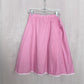 Vintage Handmade Pink Poodle Midi Skirt, Size 28"