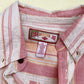 Upcycled Vintage Crop Button Up Shirt & Skirt Set, Size S/M