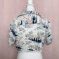 Upcycled Crop Hawaiian Shirt & Scrunchie Set, Size Medium