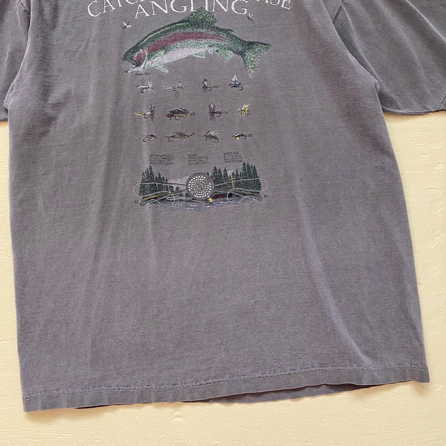 Vintage Galt Sand Catch & Release Fishing Tee, Size XL