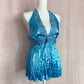 Vintage Frederick’s of Hollywood Satin Halter Tank Top, Size Large