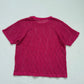 Y2K Pink Open Crochet Knit Short Sleeve Top