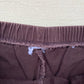 Secondhand High Waisted Brown Stretch Straight Leg Trouser Pants, Size Small