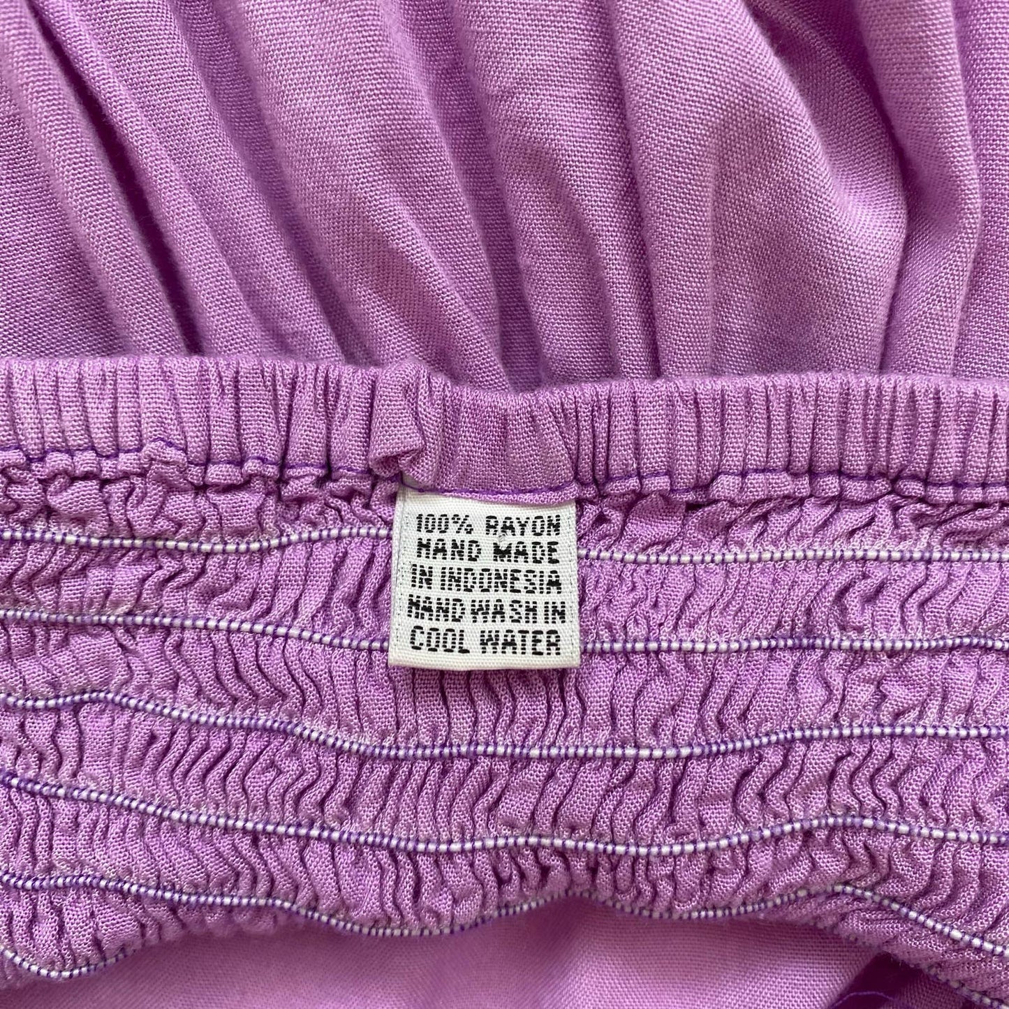 Vintage Purple Rayon Tie Dye Halter Dress, Size Small