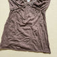 Y2K Aqua Lace Trim Brown Cami Tank Top, Size Medium