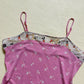 Y2K Gap Floral Pink Cami Tank Top, Size Medium