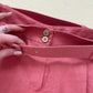 Secondhand ADL Pink Linen High Waisted Shorts With Belt, Size XS