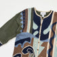 Vintage 90s Christopher & Banks Abstract Knit Cardigan Sweater, Size Large