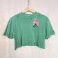 Reworked O’Neill Distressed Crop Tee, Size Small
