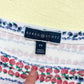 Upcycled Karen Scott Berry Print Crop Tee, Size S/M