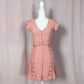 Secondhand Lulus Wistful Wanderer Dusty Pink Lace Mini Dress, Size Small