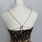 Secondhand Étophe Studios Leopard Satin Mini Dress, Size Medium