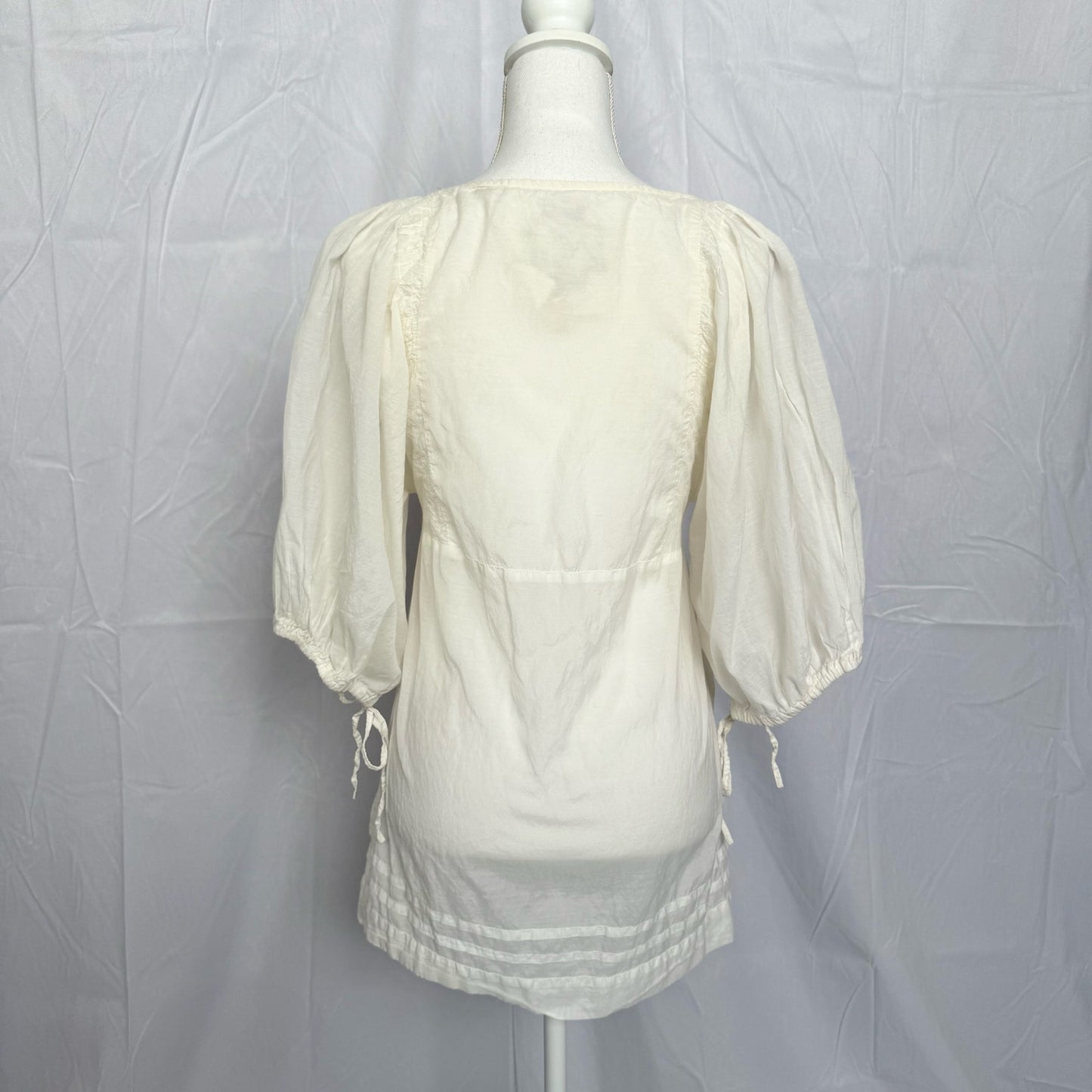 Secondhand River Island Puff Sleeve Babydoll Blouse, Size 12