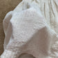 Vintage Linen Pleated A-line Midi Skirt, Size 24”