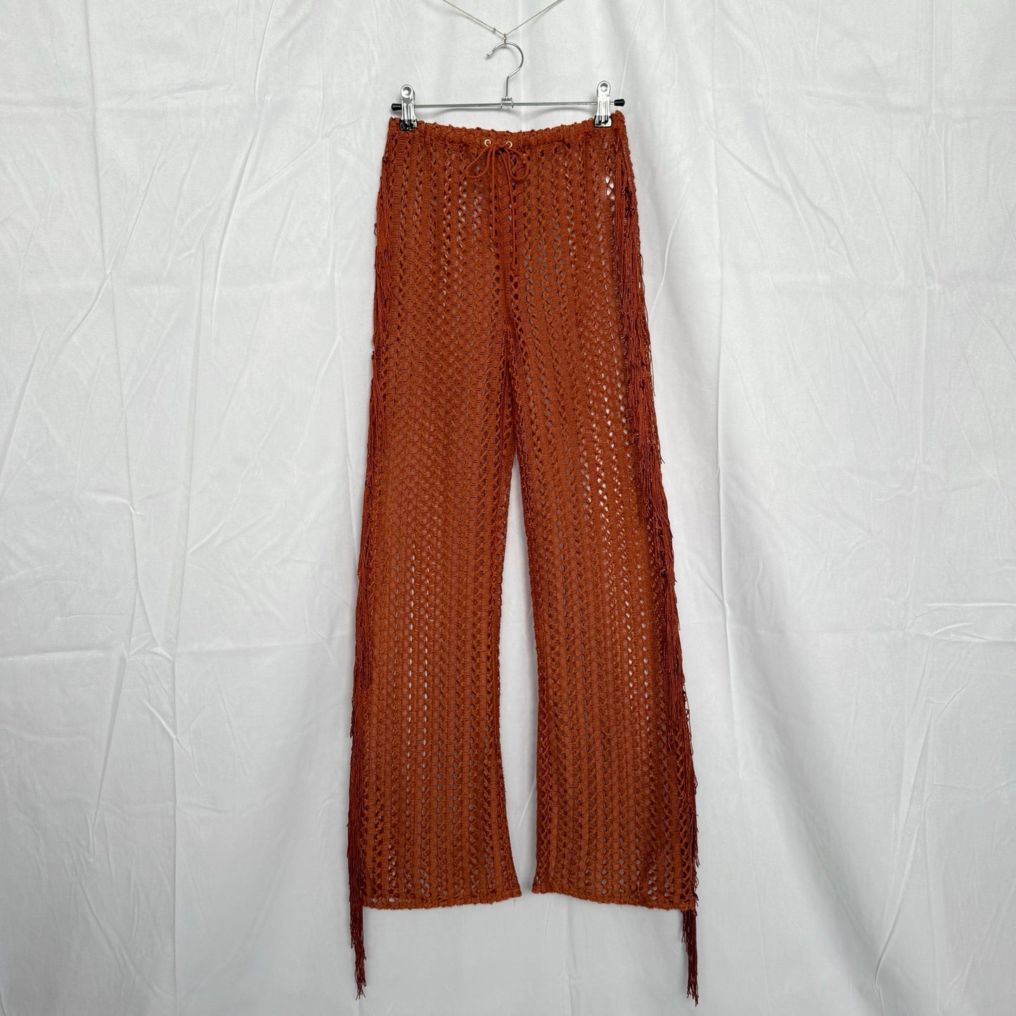 Secondhand Revolve Camila Coelho Kira Pants in Rust, Size XXS