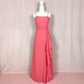 Vintage Aspeed Peach Chiffon bridesmaid Long Dress, Size Medium