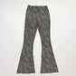 Secondhand Topshop Animal Print Stretch Flare Pants, Size 6