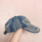 Upcycled COOL Rhinestone Denim Cap Hat