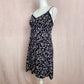 Y2K Floral Lace Trim Chemise Mini Dress, Size Medium