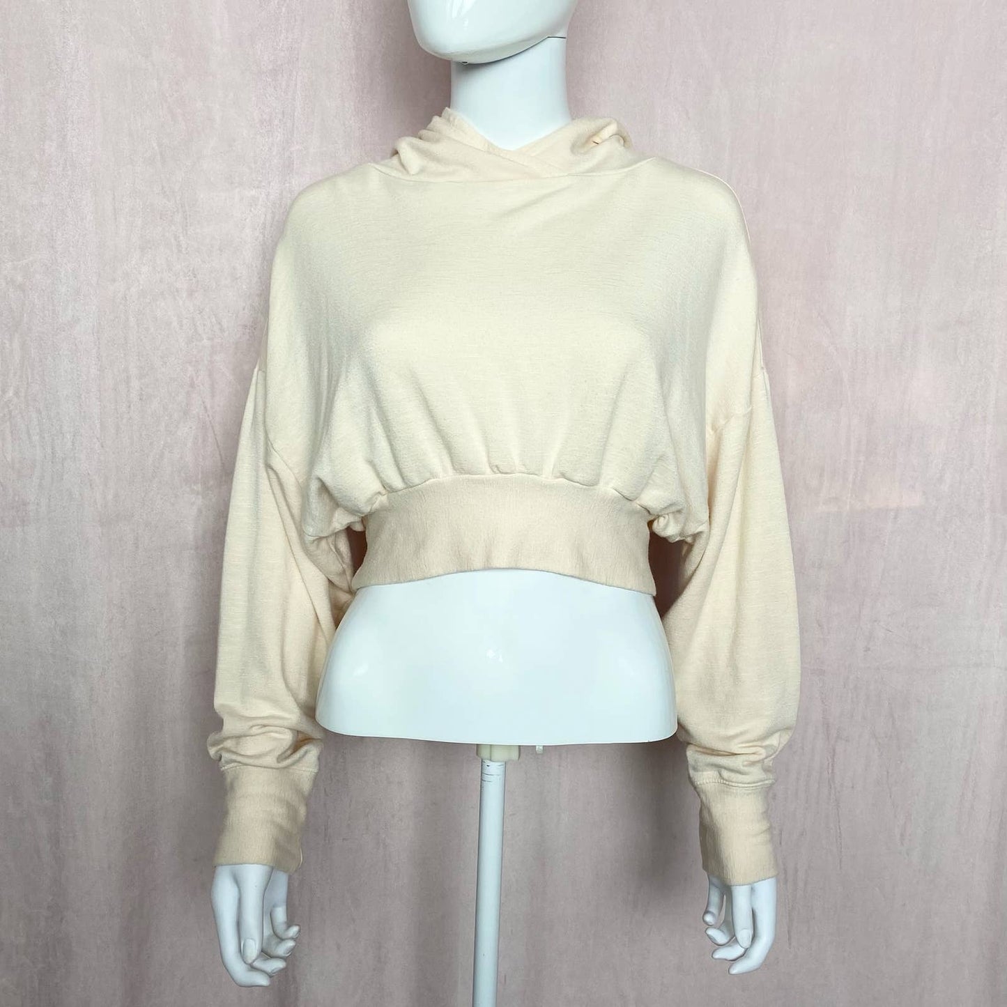 Reworked Fabletics Crop Hoodie, Size Small