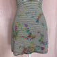 Upcycled Urban Outfitters Tie Dye Striped Mini Dress, Size Small