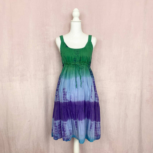 Upcycled Hannah Tie Dye A-Line Dress, Size Small