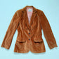 Vintage Plumtree Brown Velvet Blazer, Size XS