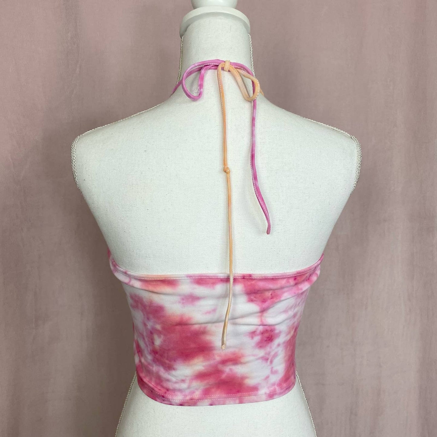 Reworked Tie Dye Crop Tank Top, Size Small