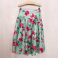 Secondhand Express Design Studio Floral Pleated Silk Midi Skirt, Size 0