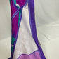 Vintage Silk Abstract Purple Square Scarf