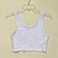 Secondhand Cotton On White Textured Crop Tank Top, Size XS