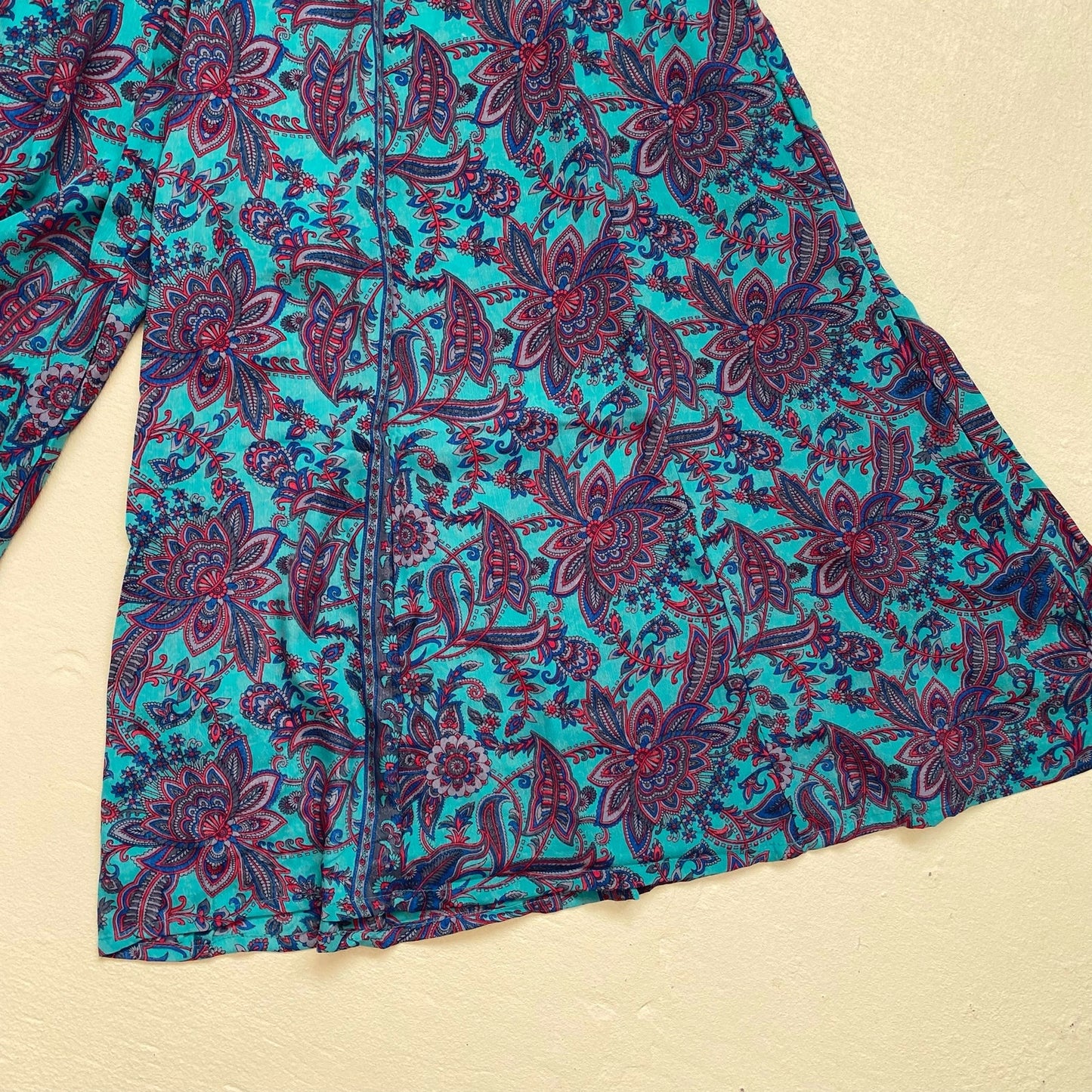 Secondhand Karma Highway Boho Hippie Floral Palazzo Pants, One Size