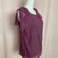 Secondhand BCBGeneration Purple Abstract Sleeveless Blouse, Size Medium