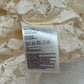 Secondhand LOGG H&M Flounce-Sleeved Cream Lace Blouse, Size 4