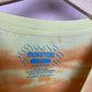 Upcycled Mokuyobi Distressed Tie Dye Mountain Tee, Size Medium