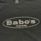 Secondhand Babe’s Chicken Rhinestone Logo Black Graphic T-Shirt, Size Medium