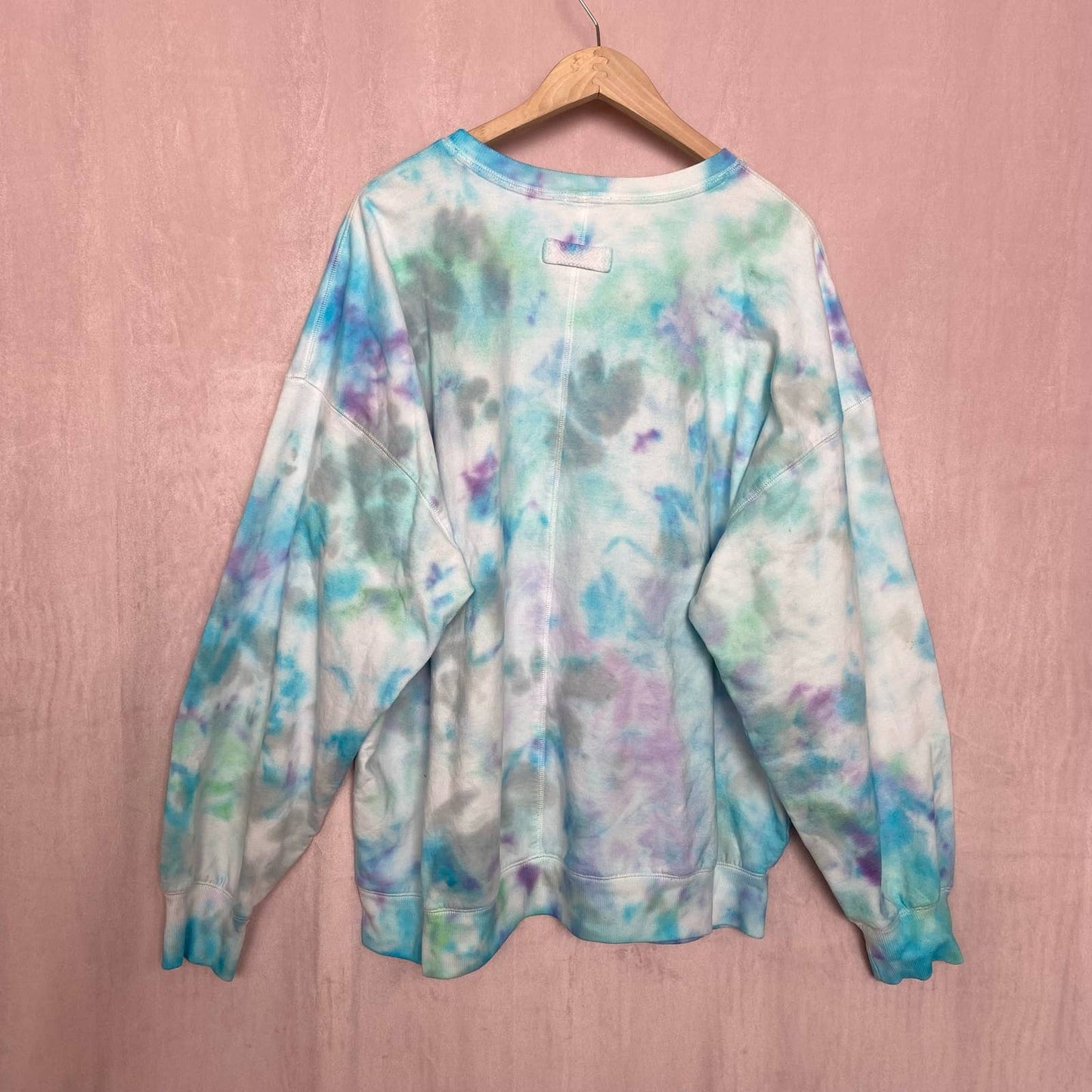 Reworked Tie Dye Crewneck Sweatshirt, Size XL