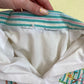 Upcycled Vintage Embroidered Crop Button Up Shirt, Size Large