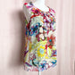 Secondhand Spense Colorful Floral Ruffle Sleeveless Blouse, Size Large