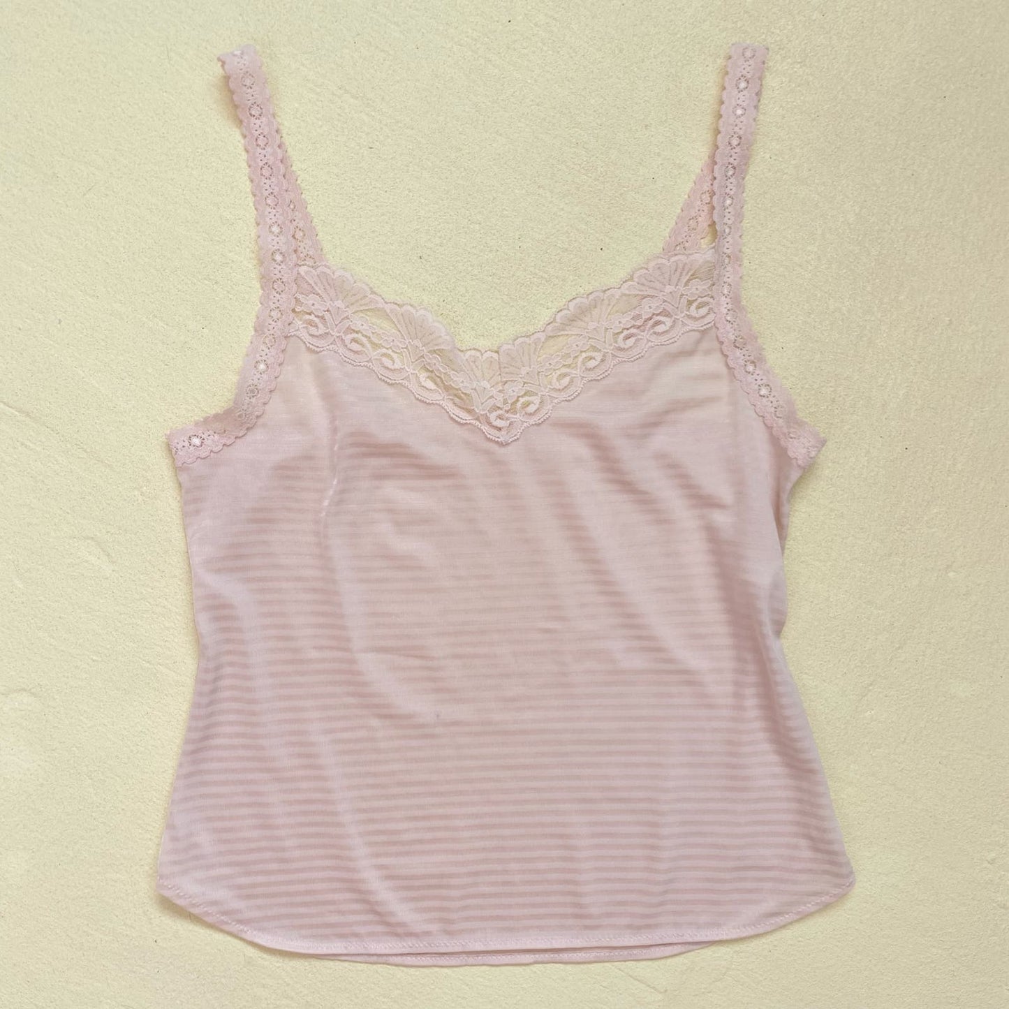 Vintage Vanity Fair Lace Trim Cami Tank Top, Size S/M