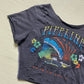 Reworked Pipeline Hawaii Distressed Crop Baby Tee, Size XS