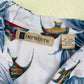 Upcycled Vintage Fish Print Button Two Piece Skirt Set, Size M/L