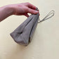 Secondhand Gray Vegan Suede Chain Crossbody/Shoulder Flap Handbag