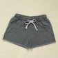 Secondhand Green Denim Tie Front Frayed Hem Shorts, Size XS