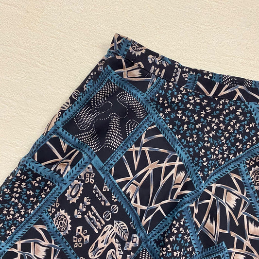 Vintage Jonathan Martin Abstract Floral Mini Skirt, Size 26"